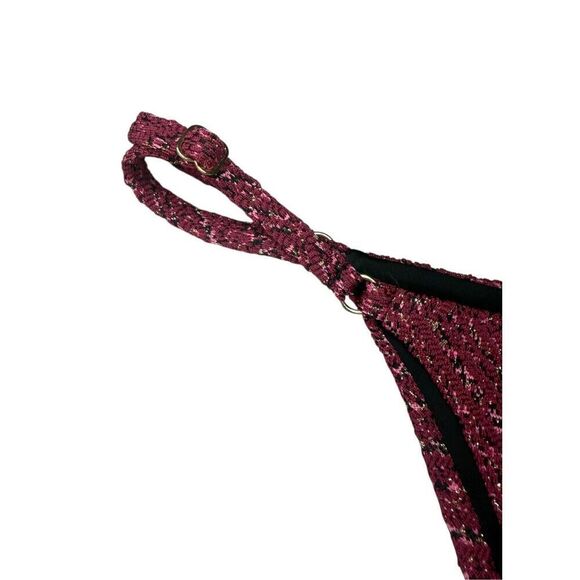 BEACH RIOT X Stone Cold Fox Women’s XS/S Chloe Bikini Swimsuit Moroccan Jacquard - Picture 9 of 11